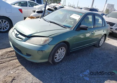 2004 Honda Civic Lx из США, поврежденный, VIN 2HGES16554H591146